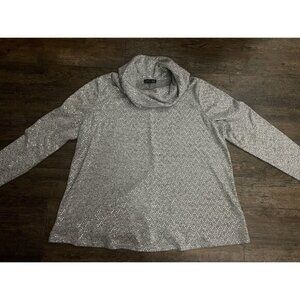 Lane Bryant Women Cowl Neck Pullover‎ Sweater Top Size 14/16 Gray